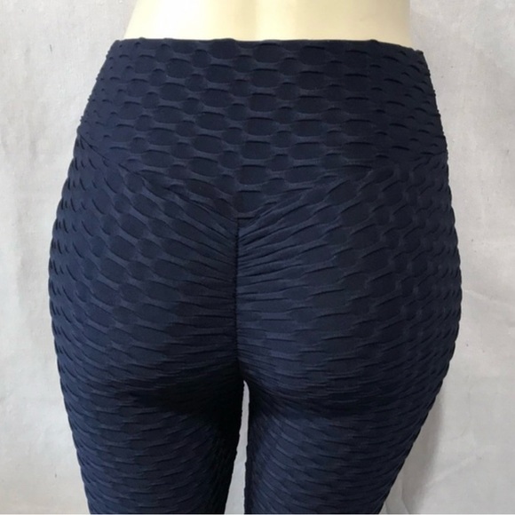 XJ Boost NWT Scrunch Back Honeycomb Leggings - Picture 7 of 12